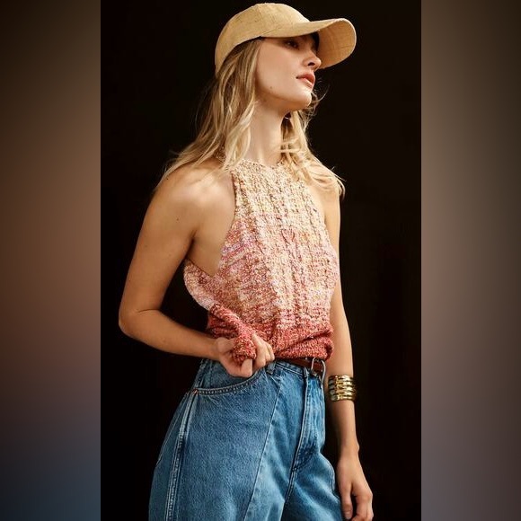 Anthropologie Tops - NWT Anthropologie Pilcro Cable Knit Halter Sweater $128 MSRP